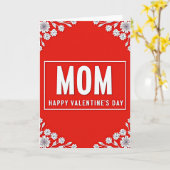Moeder Zalige Valentijnsdag Kaart (Gele Bloem)