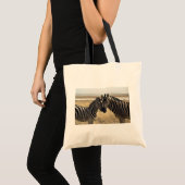 Moeder zebra en jonge zebra tote bag (Voorkant (product))