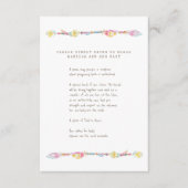 Moeder Zegen informatie kleurrijke kralenveer Informatiekaartje (Voorkant)