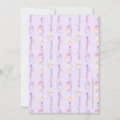 Moeder zegen veer en kralen paarse kunst kaart (Achterkant)