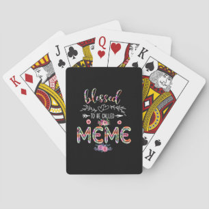 Moeder zegende om moeder en themakloer te worden g pokerkaarten
