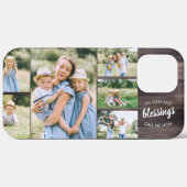 Moeder Zegeningen Quote 6 Foto Collage Rustiek Hou Case-Mate iPhone Case (Achterkant (horizontaal))