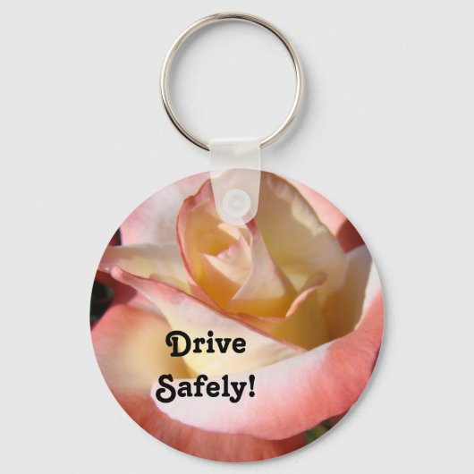 Moeder zei Veilig Rijden Sleutelhangers Roze Witte (Voorkant)