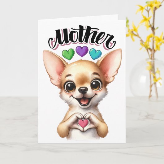 MOEDER - Zie binnen. Kaart (Gele Bloem)