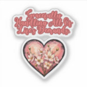 Moeder zijn: het leven gracieus het hoofd bieden sticker (Voorkant)