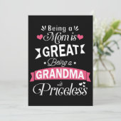 moeder zijn is geweldig als oma t-shirts (Staand voorkant)