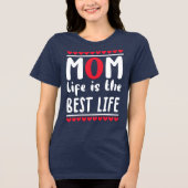 Moeder zijn is het beste wat er is Tri-Blend shirt (Voorkant)