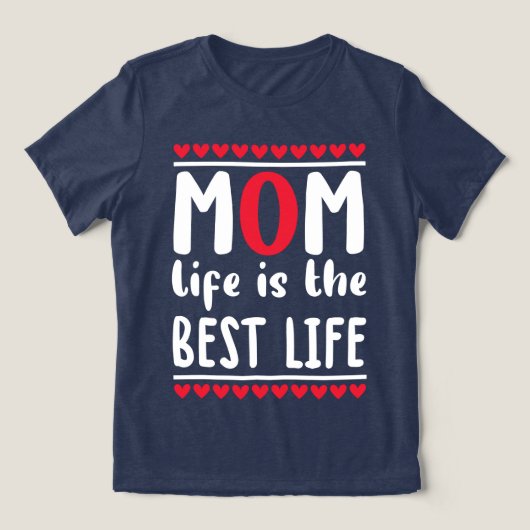 Moeder zijn is het beste wat er is Tri-Blend shirt (Design voorkant)