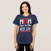 Moeder zijn is het beste wat er is Tri-Blend shirt (Voorkant volledig)