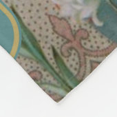 Moeder zonder been Mary met gelilies Fleece Deken (Hoek)