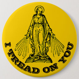 Moeder zonder blote maagd Maria Katholieke Religie Ronde Button 6,0 Cm
