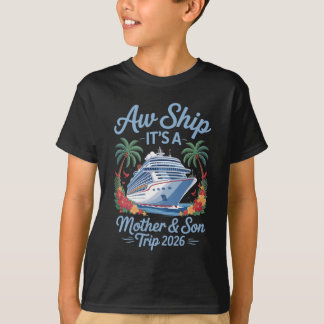 Moeder Zoon Cruise 2026 Vakantie Overeenkomstige F T-shirt