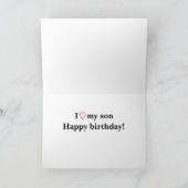 Moeder zoon pinguïns verjaardag kaart (Binnen)