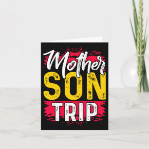 Moeder Zoon Reis T-shirt Zomer Familie Vakantie Re Kaart