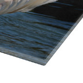 Moeder Zwan met Cygnets (baby zwanen) Snijplank (Hoek)