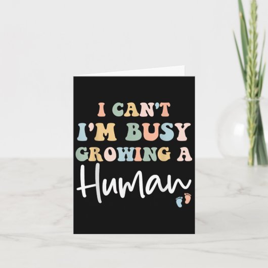 Moeder Zwangerschap Aankondiging Ik Kan 't I & (Voorkant)