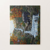 Moeder zwart Beer en kubus per waterval Legpuzzel (Verticaal)