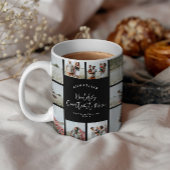 Moeder zwart elegante moderne minimale fotocollage mok