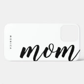 Moeder Zwart en Wit Minimalistisch  Case-Mate iPhone Case (Achterkant (horizontaal))