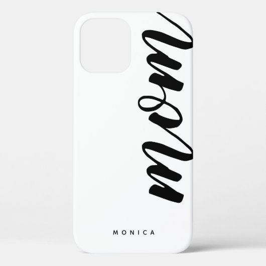 Moeder Zwart en Wit Minimalistisch  Case-Mate iPhone Case (Achterkant)
