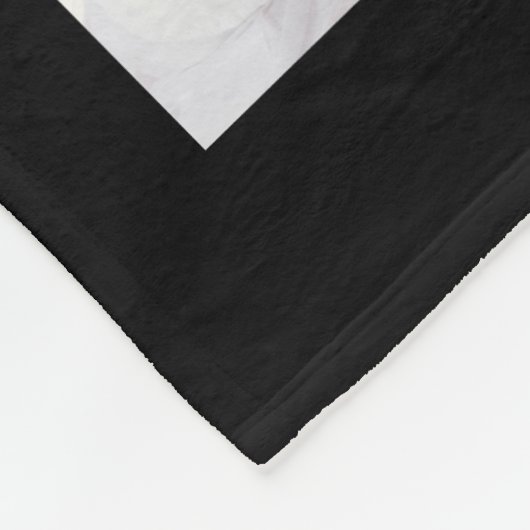 Moeder zwart fotocollage fleece deken (Hoek)