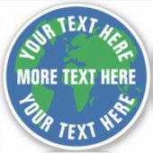 Moederaardblauwe planeet aangepaste laptopsticker sticker (Voorkant)