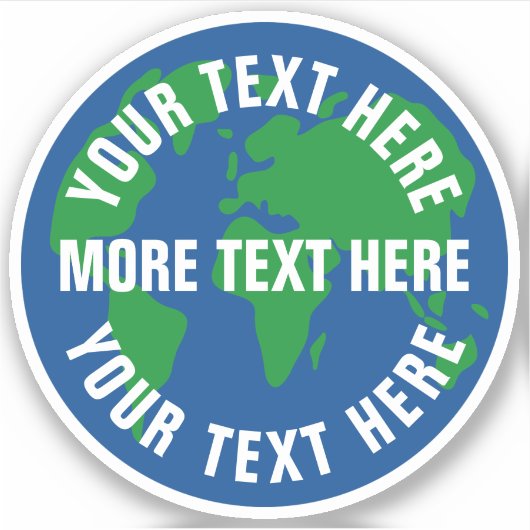 Moederaardblauwe planeet aangepaste laptopsticker sticker (Voorkant)