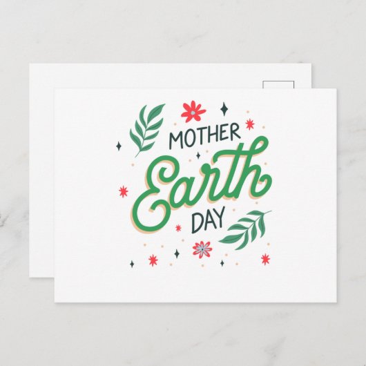 Moederaarddag - Bewustmaking van de Natuur Briefkaart (Voorkant / Achterkant)
