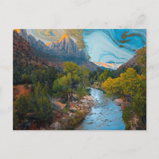 moederaarde briefkaart (Voorkant)