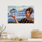 Moederaarde van het Poster Lisa Iris (Keuken)