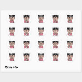 Moederbeer Cute Grafisch Ontwerp Ronde Sticker (Vel)