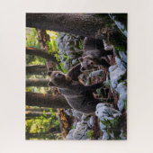 Moederbeer en welp Slovenië Legpuzzel (Verticaal)