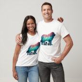 Moederbeer en welpen t-shirt (Unisex)