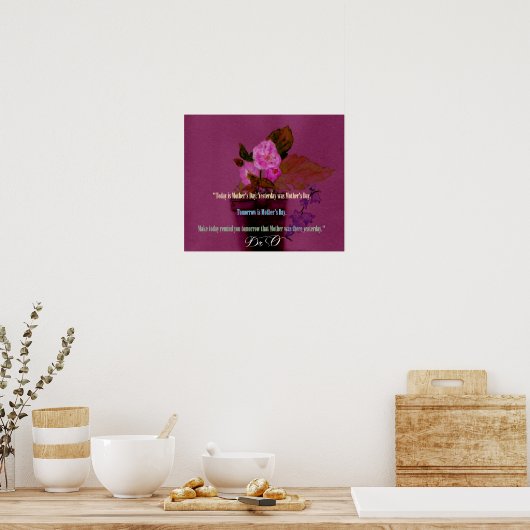 Moederberichtenreeks III Poster (Keuken)