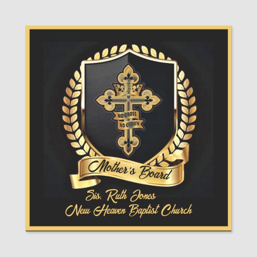 Moederbestuur Naamplaatje (Voorkant)