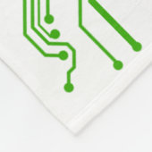 Moederbord Computer Circuit Fleece Throw-Green 2 (Hoek)