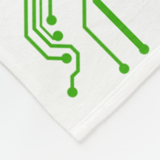Moederbord Computer Circuit Fleece Throw-Green 2 (Hoek)