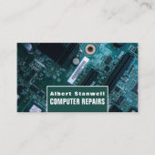 Moederbord, informatietechnologie, computer visitekaartje (Voorkant)