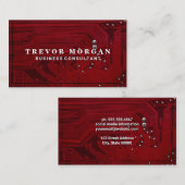 Moederbord | Rode microchip | Technologie Visitekaartje (Voorkant / Achterkant)