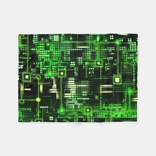 Moederbordontwerp Fleece Deken (Voorkant (Horizontaal))