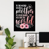 Moedercadeau aan mijn moeder poster (Thuiskantoor)