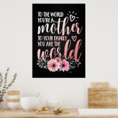 Moedercadeau aan mijn moeder poster (Keuken)
