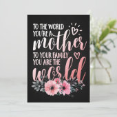 Moedercadeau aan mijn moeder save the date (Staand voorkant)