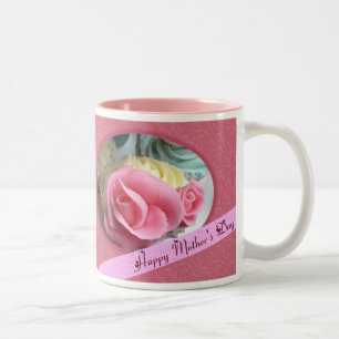 Moedercupcake Tweekleurige Koffiemok