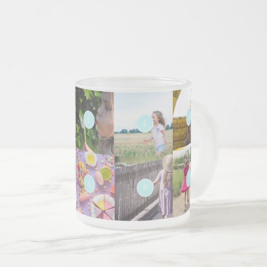 Moederdag 10 Foto's Collage Mok (Voorkant rechts)