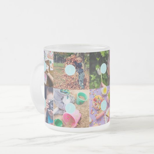 Moederdag 10 Foto's Collage Mok (Voorkant links)