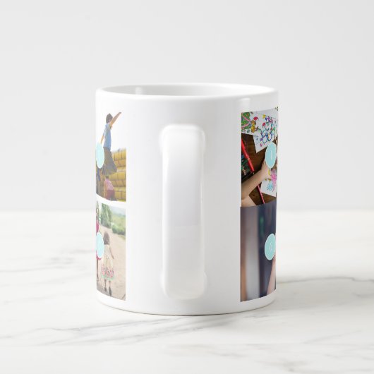 Moederdag 10 Foto's Collage Mok (Achterkant)