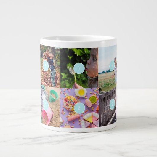 Moederdag 10 Foto's Collage Mok (Voorkant)