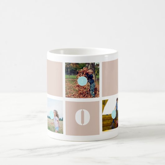 Moederdag 10 Foto's Mam Collage Mok (Center)