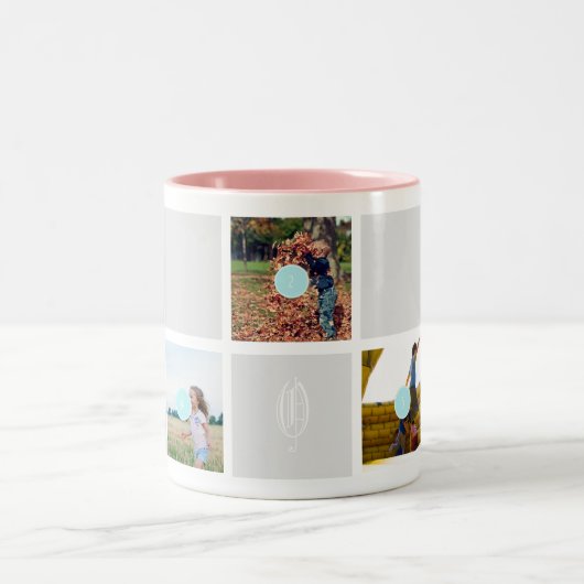 Moederdag 10 Foto's Mam Collage Mok (Center)